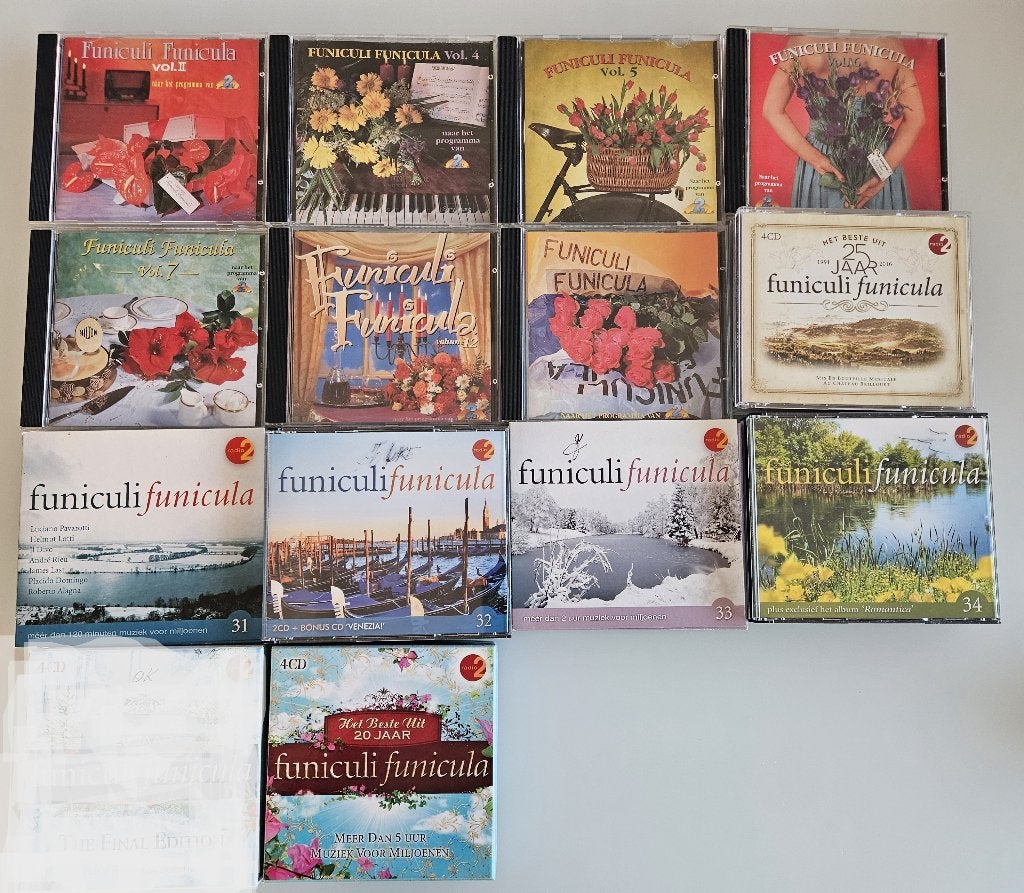 13 CD / CD verzamelboxen Funiculi Funicula, Ophalen of Verzenden