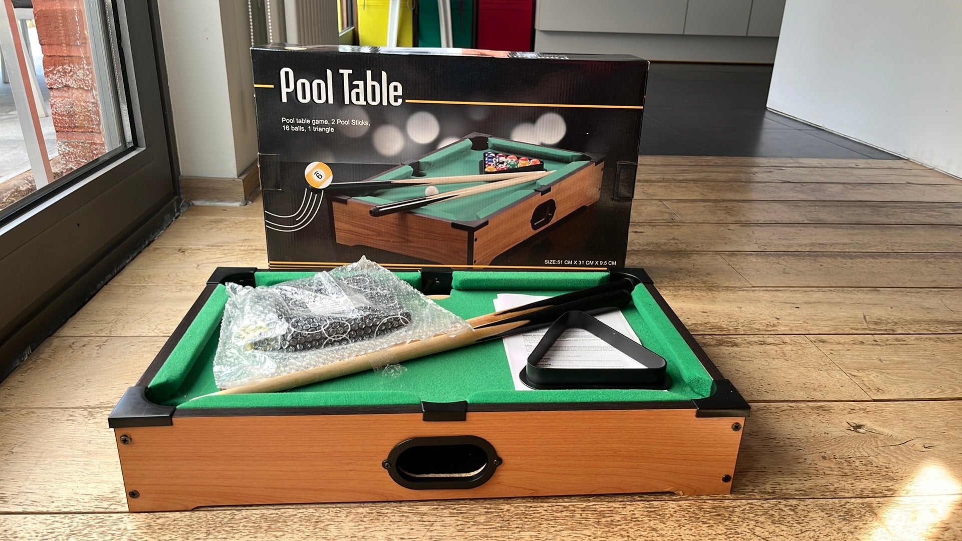 Mini Pooltafel / Tafelbiljart - Complete Set - Gloednieuw, Een of twee spelers, Ophalen of Verzenden, Nieuw