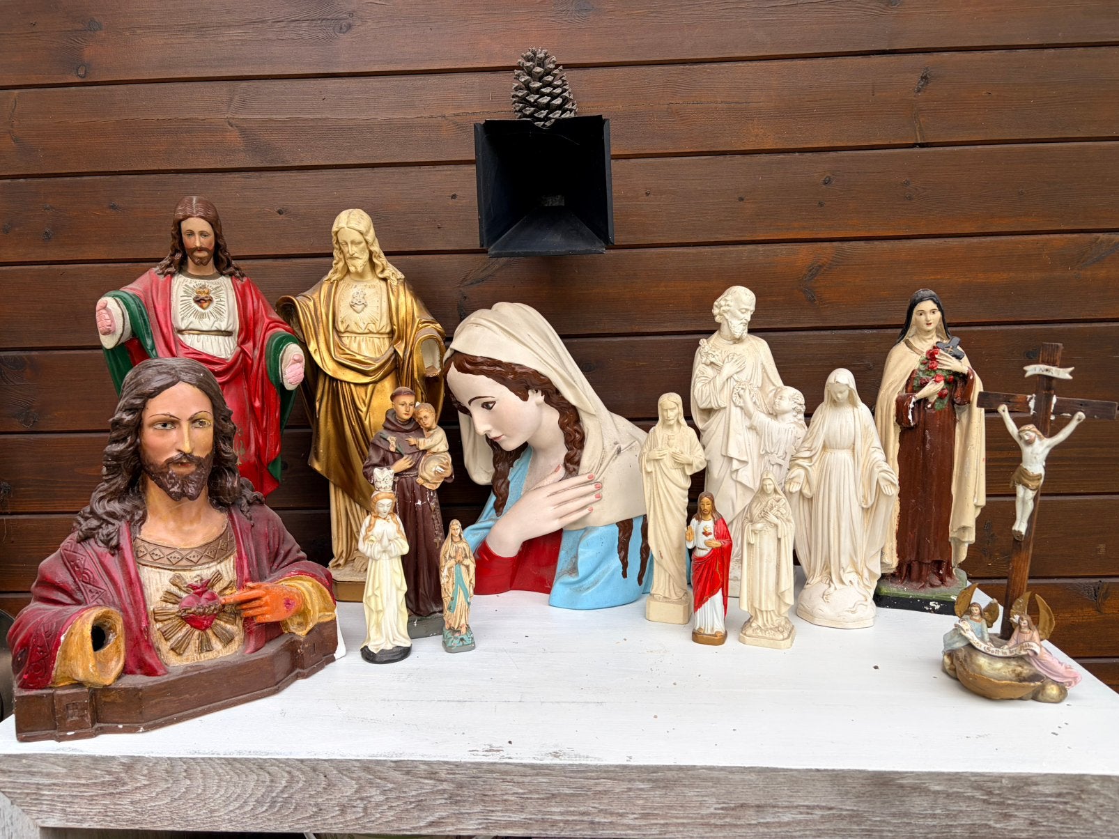 Lot van 14 Heiligenbeelden, Antiek en Kunst, Ophalen