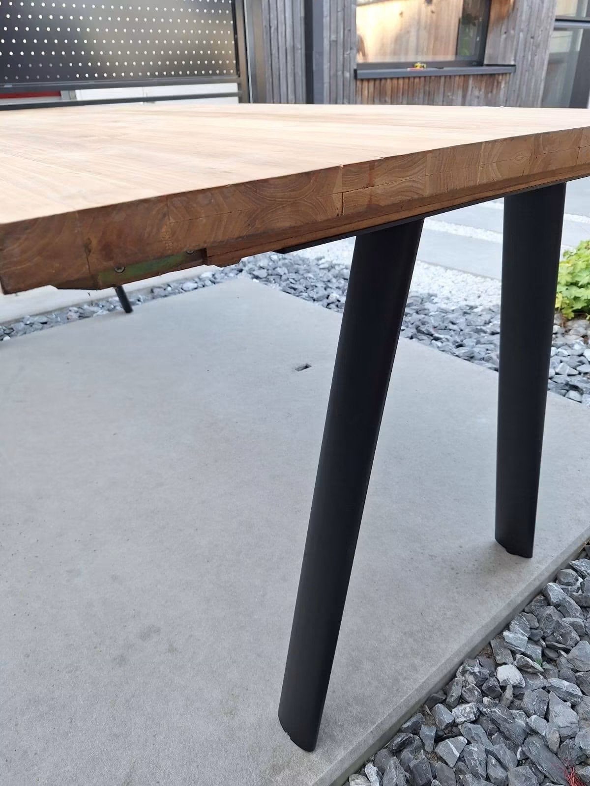 Tuintafel teakhout, Tuin en Terras, Ophalen, Zo goed als nieuw, Teakhout