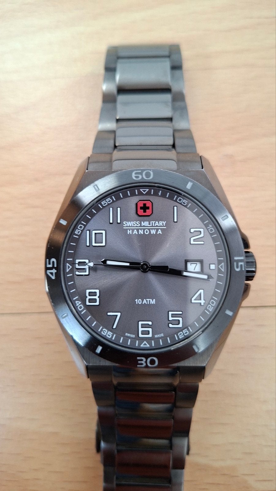 Montre Suisse Military Hanowa, Bijoux, Sacs & Beauté, Montres | Hommes, Montre-bracelet, Autres marques, Enlèvement ou Envoi, Acier