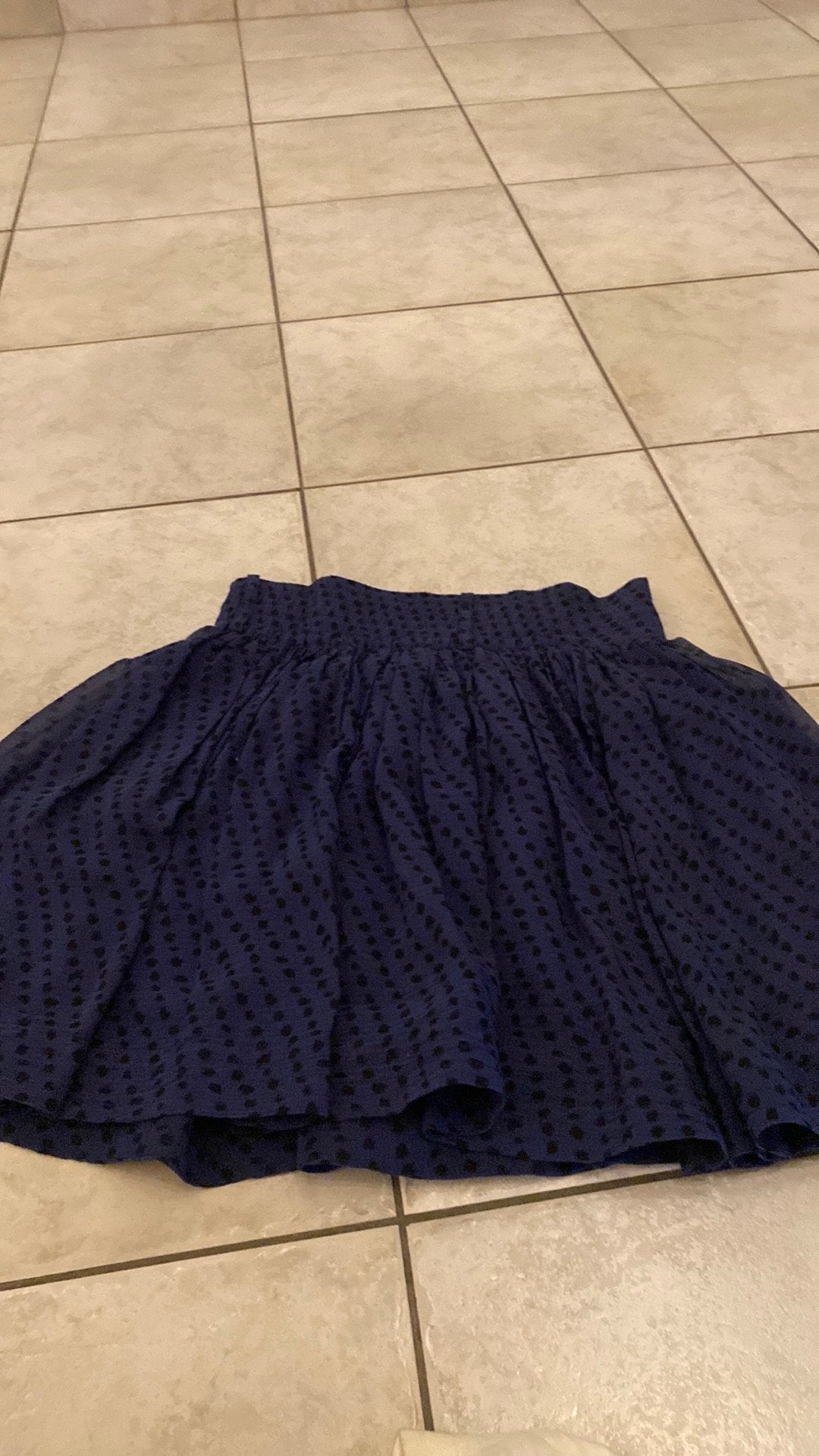 Donker Blauwe rok, Kleding | Dames, Rokken, Blauw, Zo goed als nieuw, Knielengte, Ophalen
