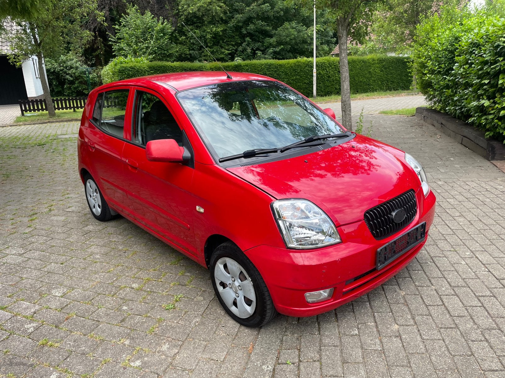 Kia Picanto 1.0i Gekeurd 162.000km 2005, Autos, Kia, Rouge, Achat, Entreprise, Boîte manuelle