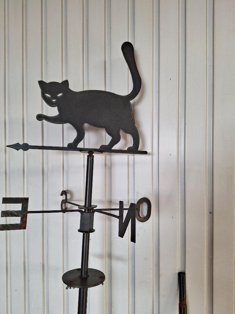 Girouette chat en métal, Tuin en Terras, Windwijzers en Windmolens, Ophalen