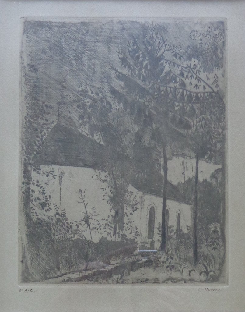 MARIE HOWET / CUGNON SUR SEMOIS / ZW-W ETS / 47x40cm / KADER, Antiquités & Art, Art | Lithographies & Sérigraphies, Numéroté, Enlèvement ou Envoi