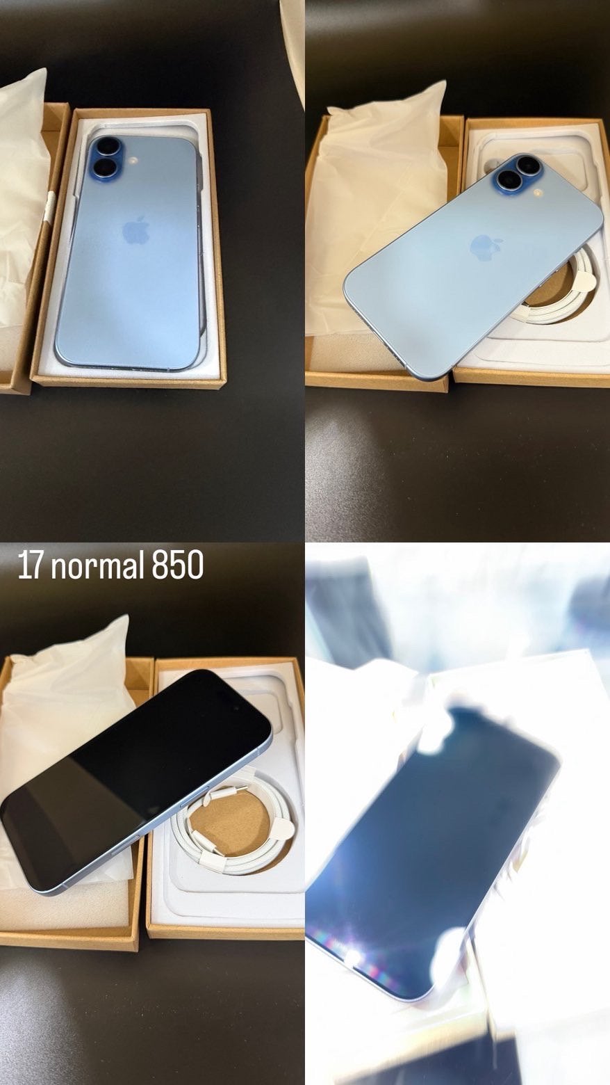 Iphone 17 bleu, Télécoms, Neuf, IPhone 17, Enlèvement ou Envoi, Apple