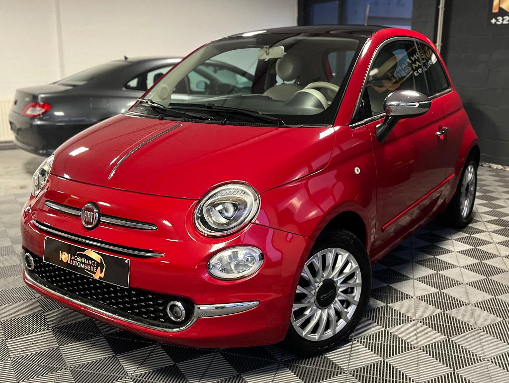 Fiat 500 Lounge 1.2i 1e eigenaarsgarantie 12 maanden, Voorwielaandrijving, 4 zetels, 4 cilinders, Leder en Stof