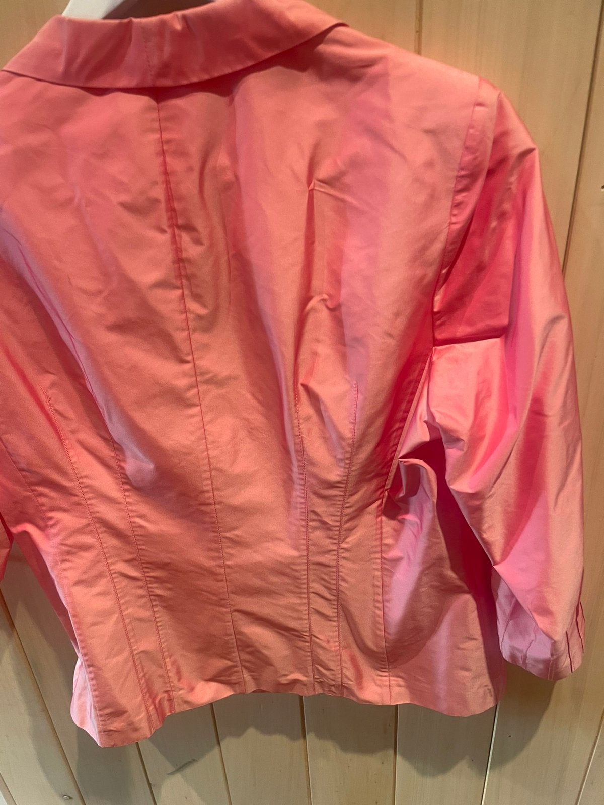 Vestje in zijde maat 44 Rose / oranje, Enlèvement ou Envoi, Comme neuf, Taille 42/44 (L), Orange
