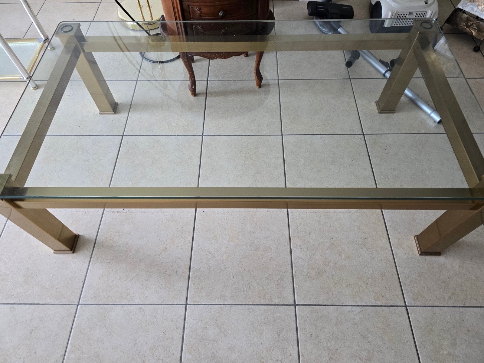 table de salon, Ophalen, Glas
