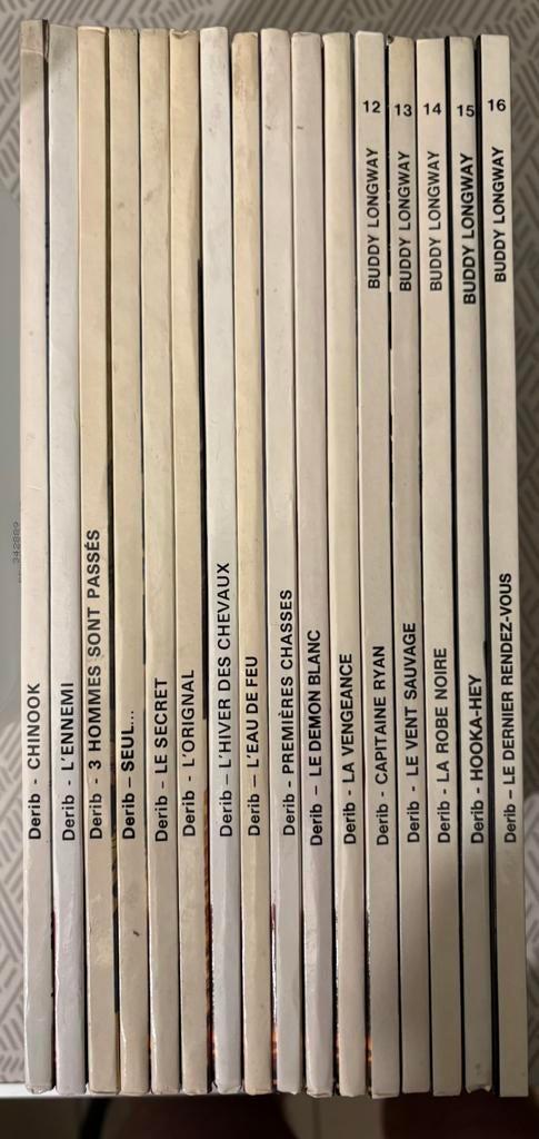 Buddy Longway tomes 1 à 16 – lot BD Derib, Ophalen of Verzenden