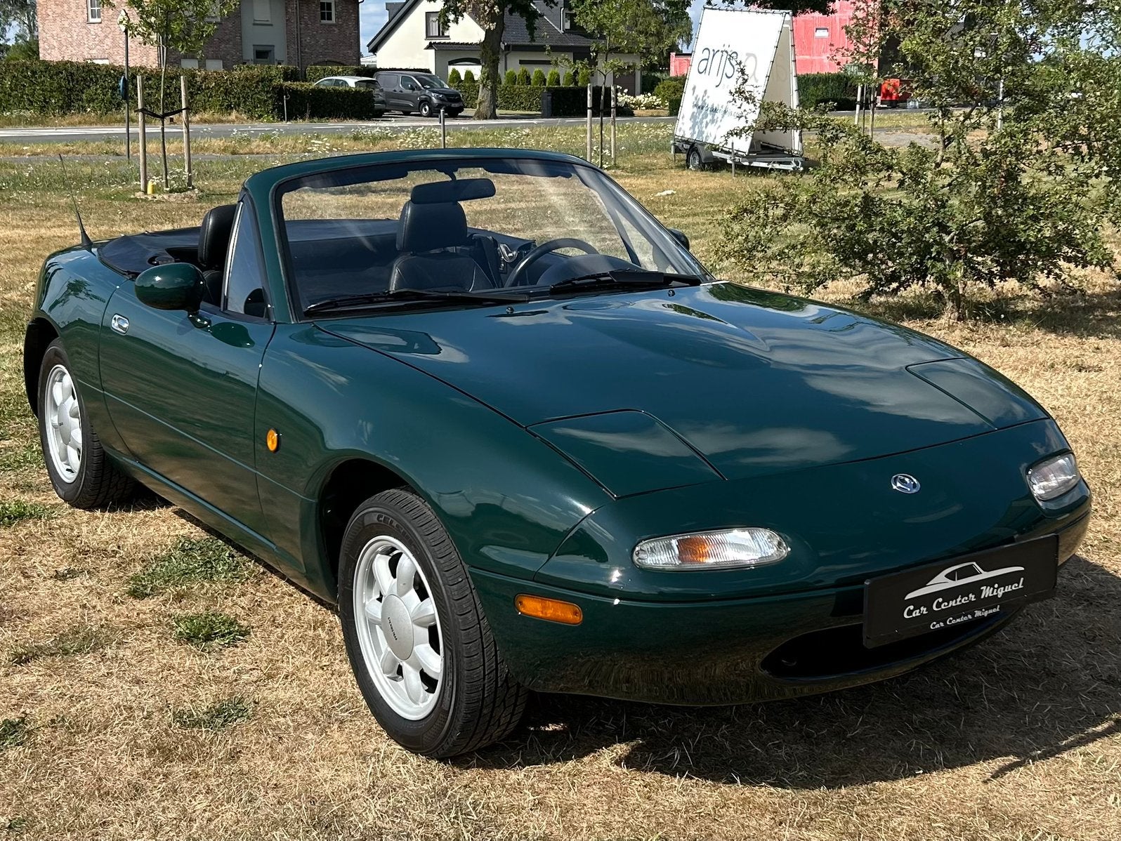 Mazda MX5 NA 1.6i//TOP STAAT, Achterwielaandrijving, Zwart, Cabriolet, Leder