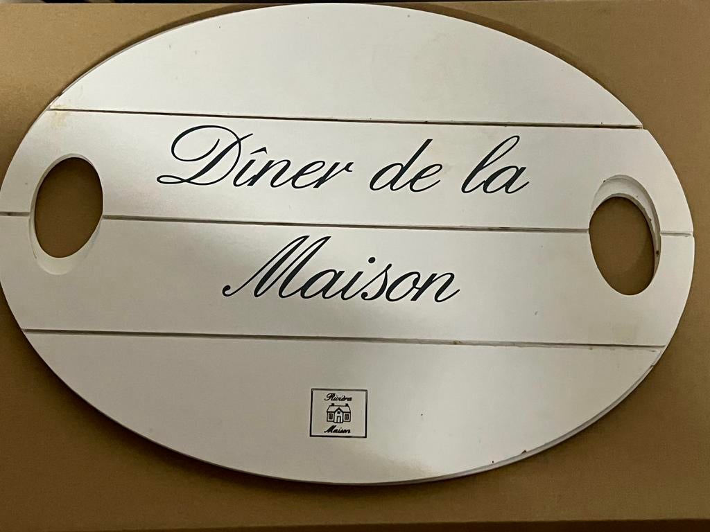 2 houten placemats Maison du Monde, Huis en Inrichting, Keuken | Servies, Ophalen, Zo goed als nieuw, Overige typen