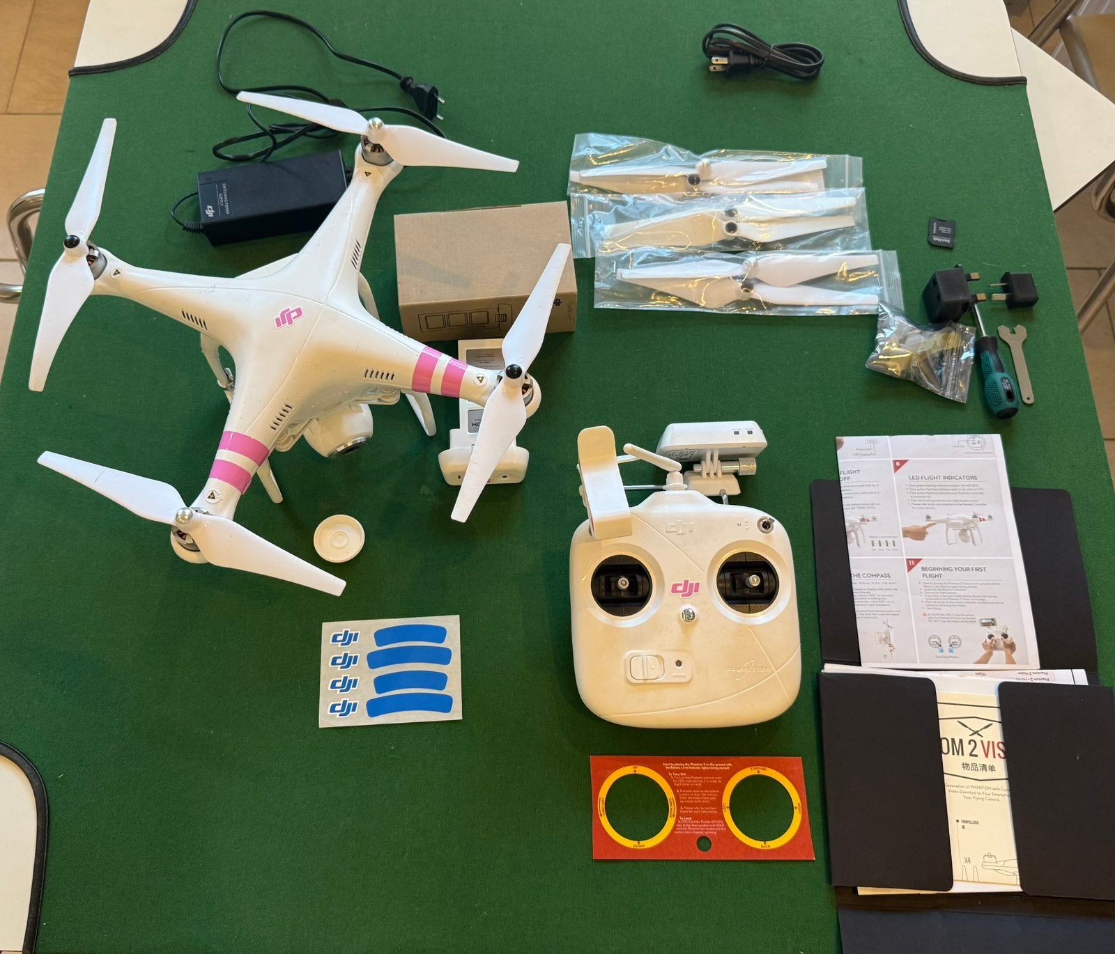 DJI Phantom 2 Vision – Volledig werkend – Compleet, TV, Hi-fi & Vidéo, Drones, Utilisé, Qualité standard, Drone professionnel