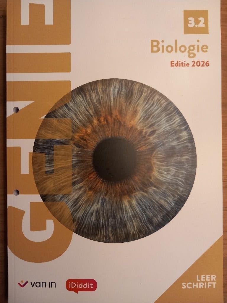 Genie Biologie 3.2 Leerschrift 2u NIEUW, Ophalen, ASO, Biologie, Nieuw