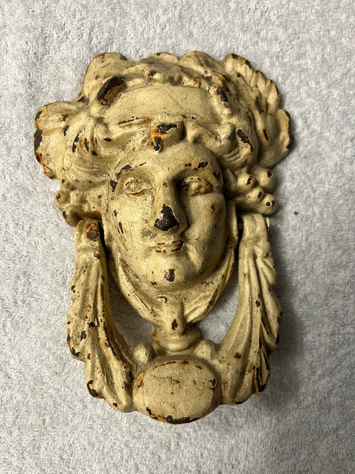 Heurtoir de porte, sonnette, en fonte, Enlèvement ou Envoi, Utilisé