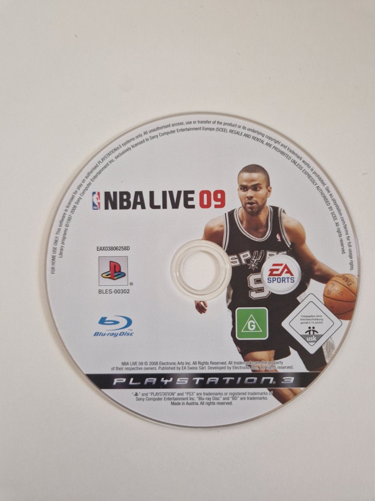 jeu playstation 3 NBA live 09, Enlèvement ou Envoi
