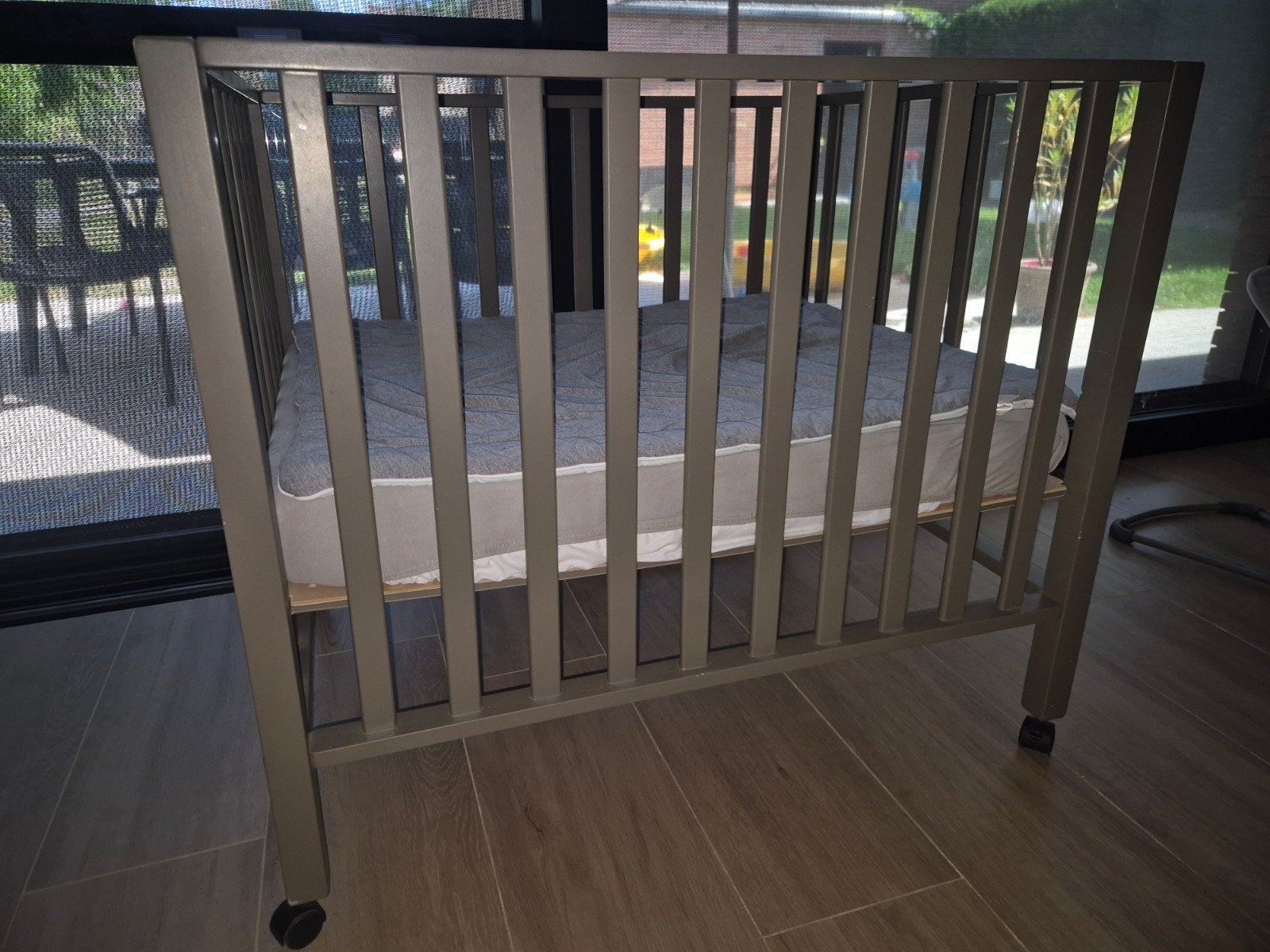 baby box/park, Kinderen en Baby's, Babyparken, Ophalen, Gebruikt, Rechthoekig, In hoogte verstelbaar