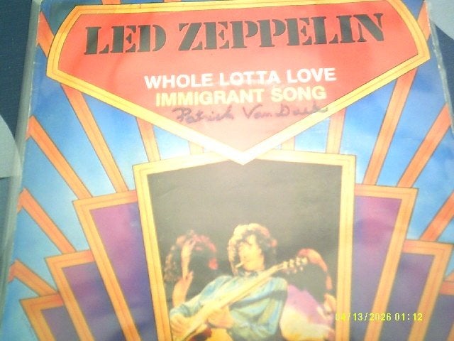 Led Zeppelin ‎– Whole Lotta Love / Immigrant Song, 7 inch, Ophalen of Verzenden, 1970 - 1979, Fotohoes