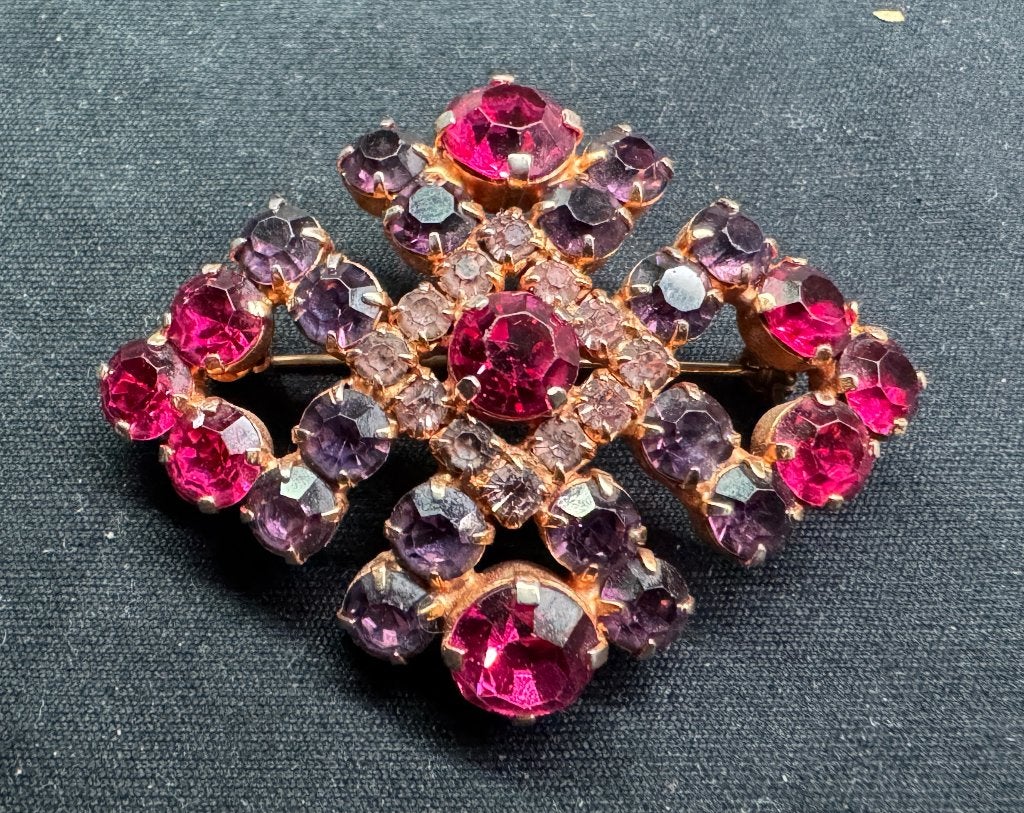 Bijoux de Fantaisie - Broche Vintage Années 1960, Bijoux, Sacs & Beauté, Enlèvement ou Envoi, Autres matériaux, Broche