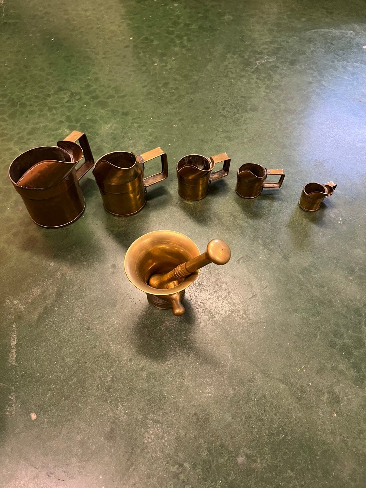 Mortier met maatbekers, Antiek en Kunst, Ophalen