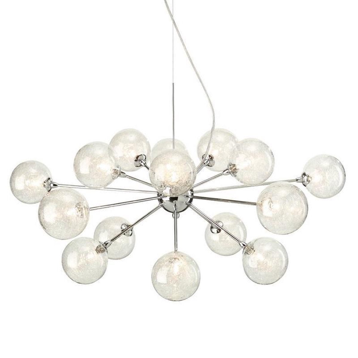 Massive Barbarossa Sputnik – 15 glazen bollen + extra reserv, Suspension, Verre, Comme neuf, Enlèvement