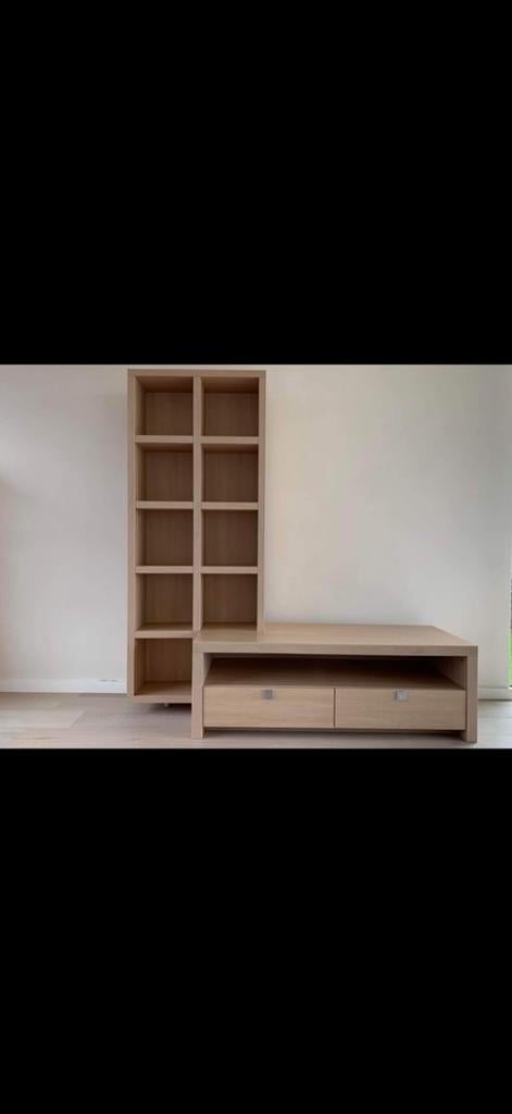Tv Meubel, 150 à 200 cm, Utilisé, Avec tiroir(s), Autres essences de bois