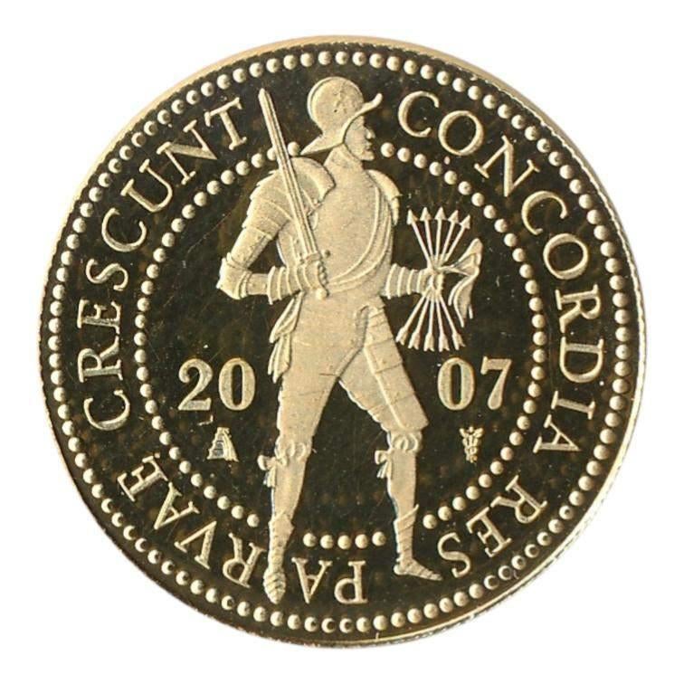 Nederland Gouden Dubbele Dukaat 2007, Ophalen of Verzenden, Goud