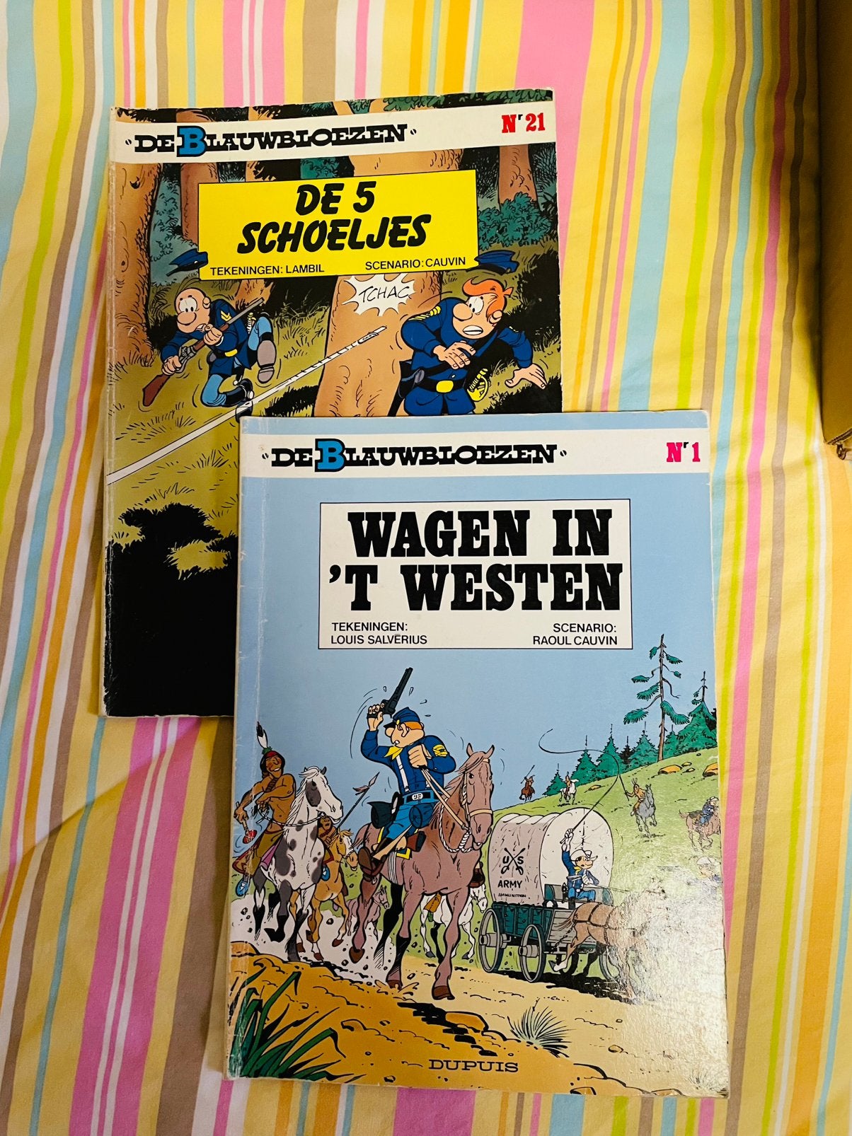 Vintage strips de blauwbloezen, Enlèvement ou Envoi, Comme neuf