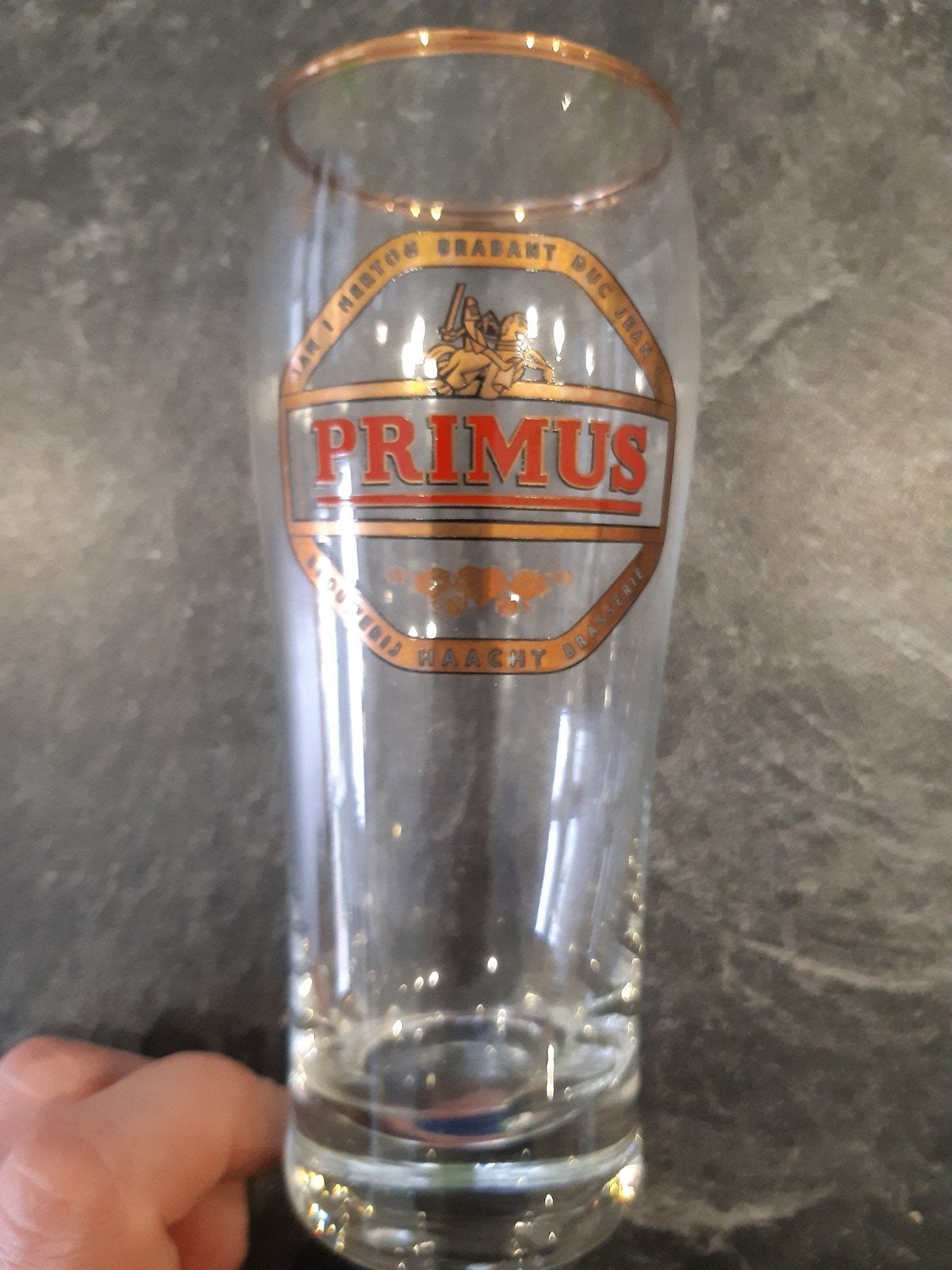 glas Primus - zeer goede staat, Verzamelen, Ophalen of Verzenden, Zo goed als nieuw, Bierglas