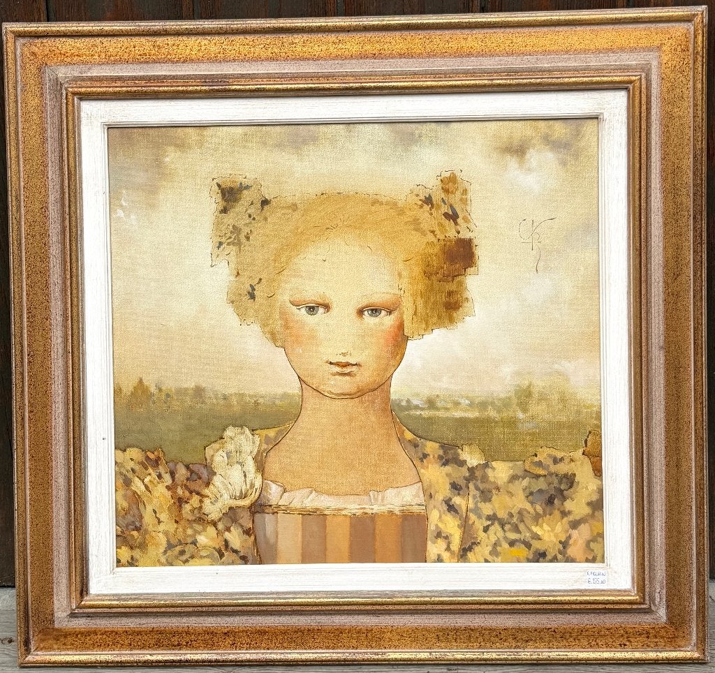 Schilderij Roberto Figliolini (Milaan 1953), Ophalen, Figuren, Gesigneerd, Olieverf