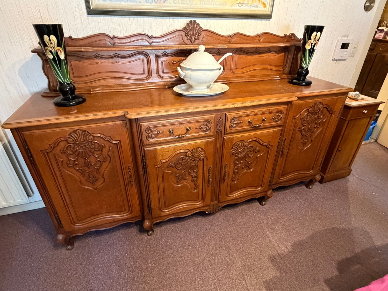 Eiken dressoir, Ophalen