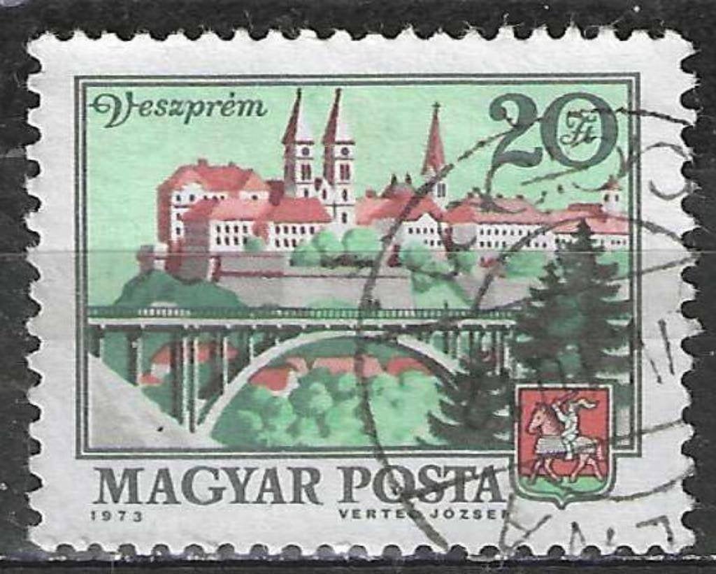 Hongarije 1973 - Yvert 2312 - Veszprem (ST), Verzenden, Gestempeld