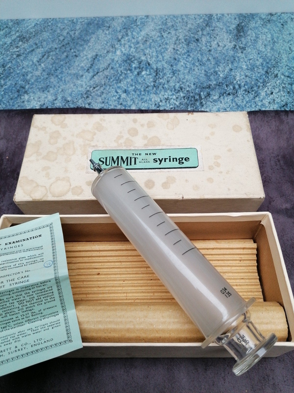 The New Summit Syringe 50ml LUER  certificaat doos origineel, Ophalen of Verzenden