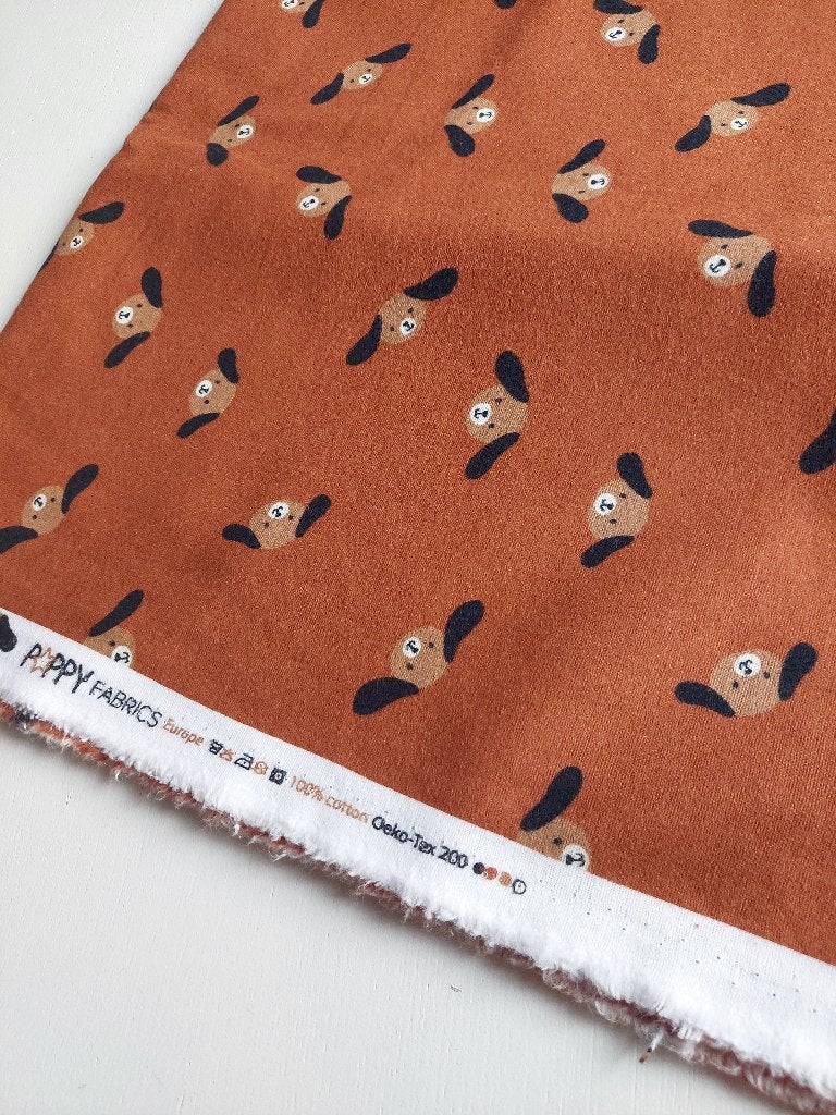 Au mètre ! 4642)  flanelle de coton chien brun rouille, Hobby & Loisirs créatifs, Tissus & Chiffons, Neuf, Enlèvement ou Envoi