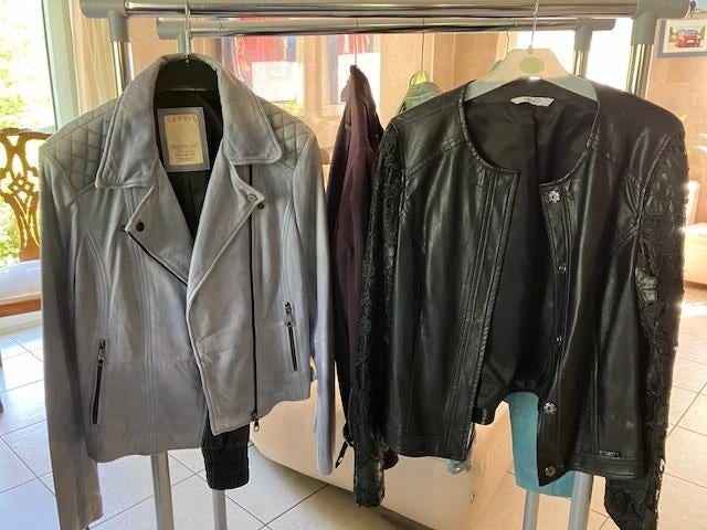 Vestes dames cuir et tissu, Kleding | Dames, Ophalen, Zo goed als nieuw, Blauw