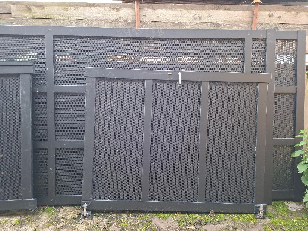 Alu poort, Tuin en Terras, Ophalen, Met poort, Aluminium, Zo goed als nieuw