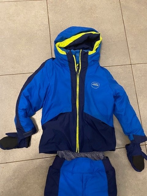Warme skijas & skibroek maat 105 - 124 cm nieuwstaat, Sport en Fitness, Ophalen of Verzenden, Zo goed als nieuw, Kleding