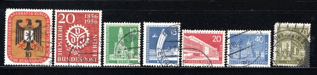ALLEMAGNE BERLIN année 1956 timbrée, Envoi, Affranchi