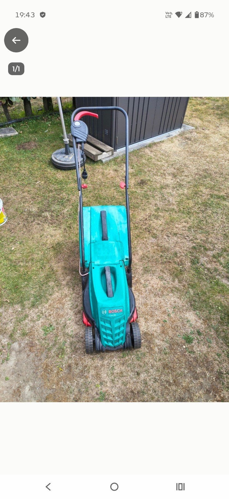 grasmaaier, Ophalen