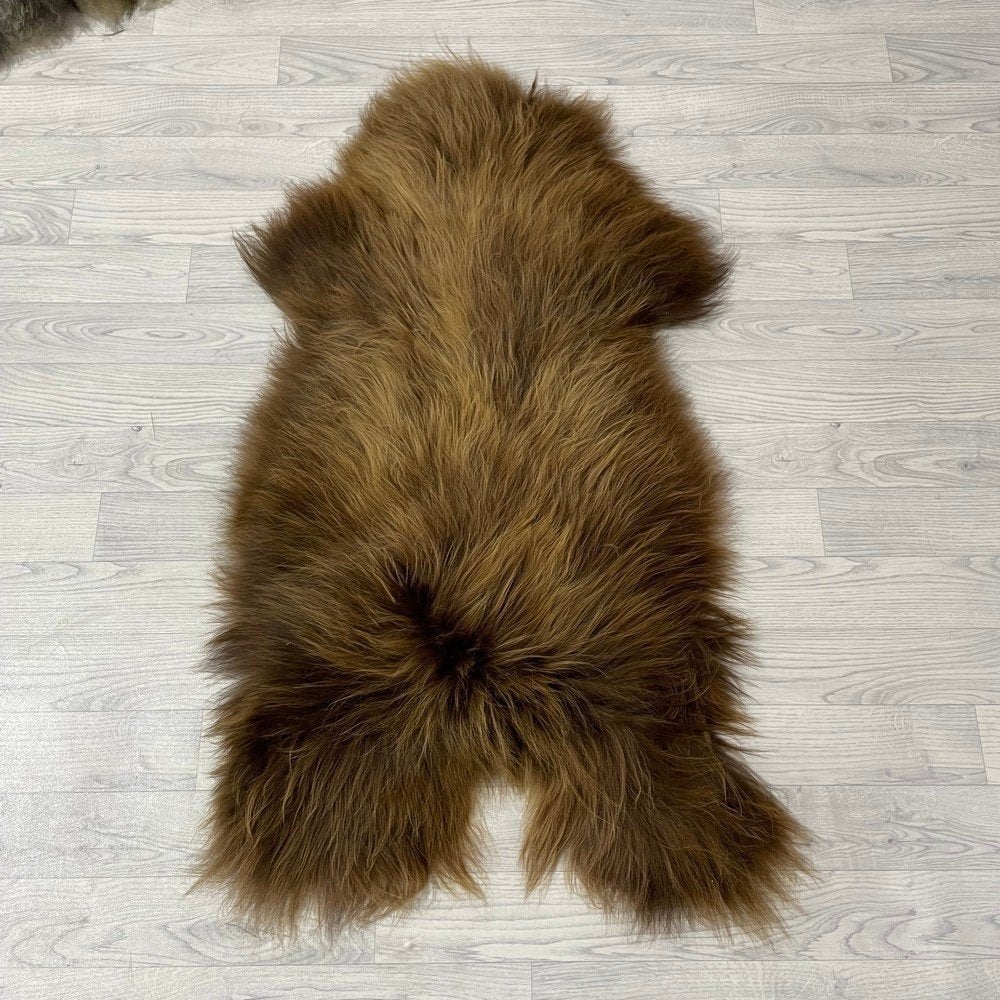 Schapenvacht IJslands bruin 120x65cm #1847 | Lederstore, Neuf, Tapisserie murale, Brun, Matériau naturel