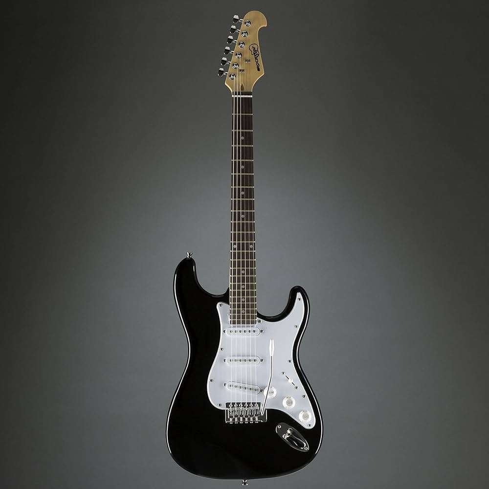 Rockson Stratocaster zwart starterset, Musique & Instruments, Instruments à corde | Guitares | Électriques, Enlèvement, Comme neuf