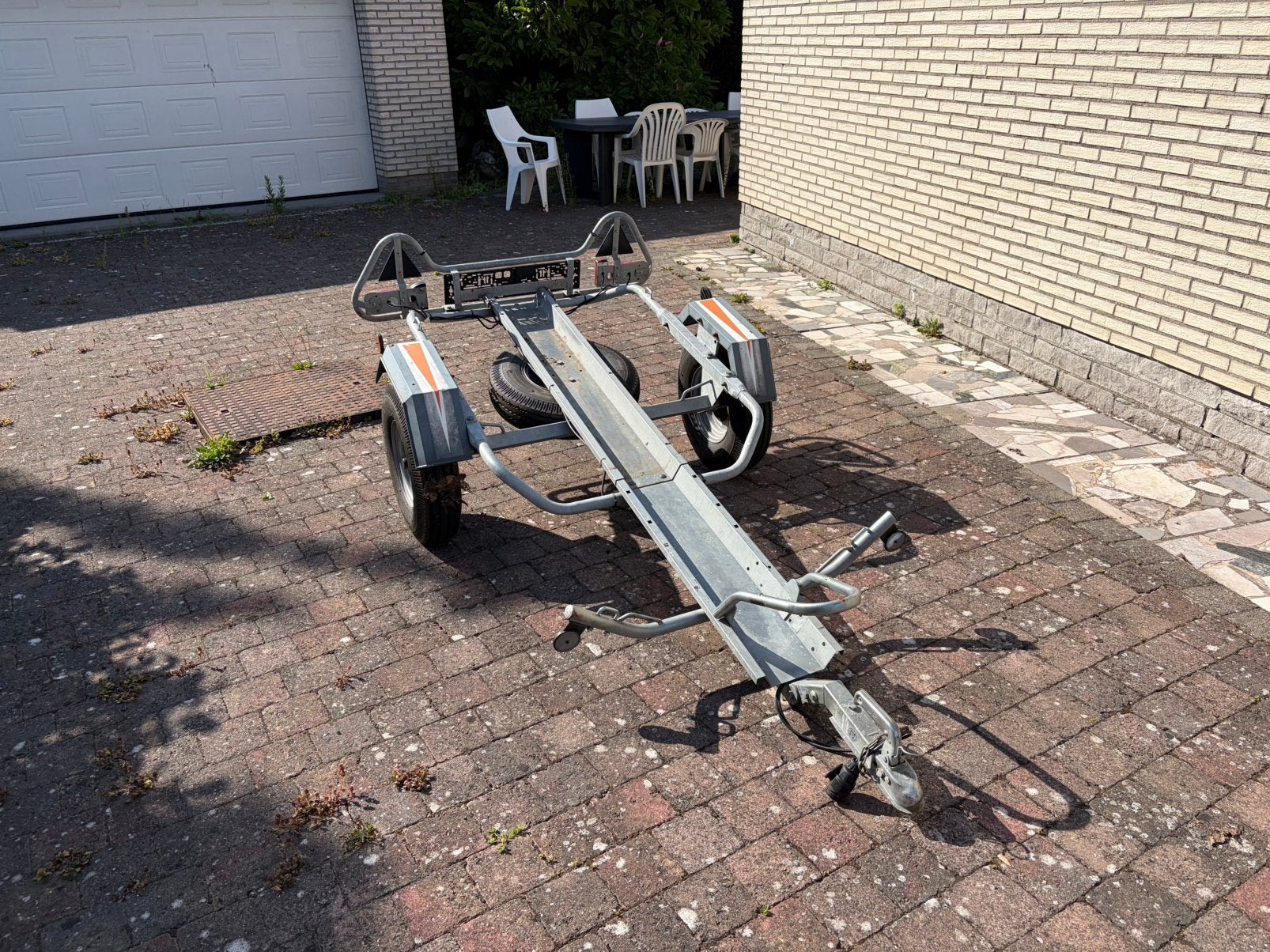 Motoraanhangwagen, Auto diversen, Aanhangers en Bagagewagens, Ophalen, Zo goed als nieuw