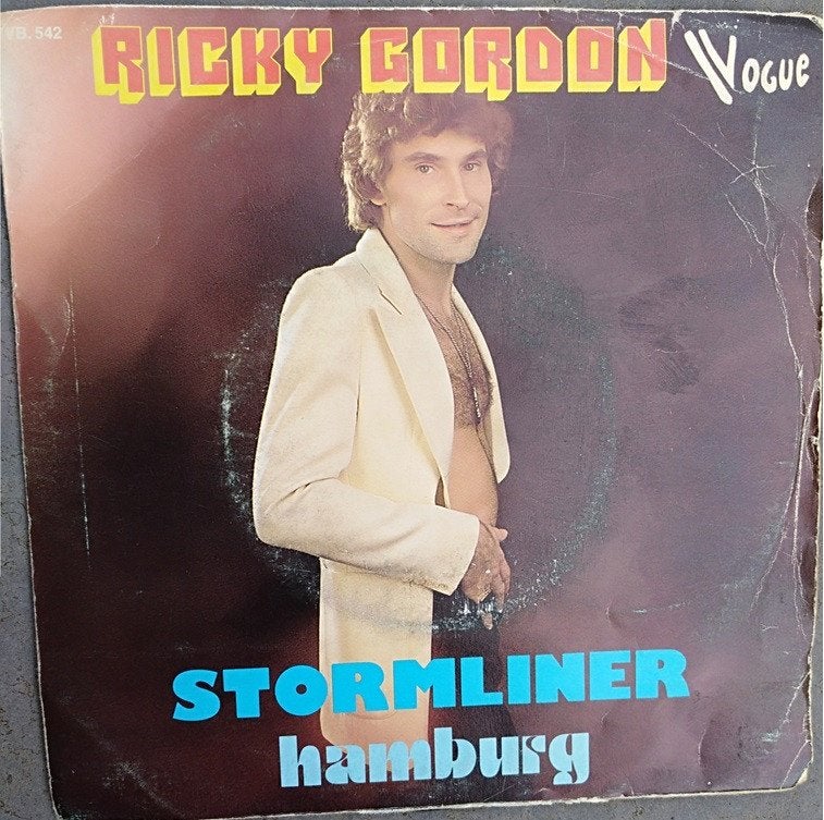 RICKY GORDON: "Hamburg" (In 't Engels!), 7 inch, Zo goed als nieuw, Pop, Fotohoes