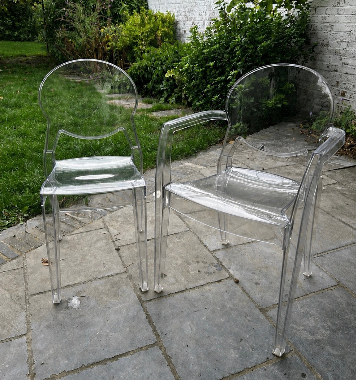 Lot de 8 chaises copie Kartell, Maison & Meubles, Chaises, Autres couleurs, Synthétique, Enlèvement, Copie chaise Kartell modele Victory