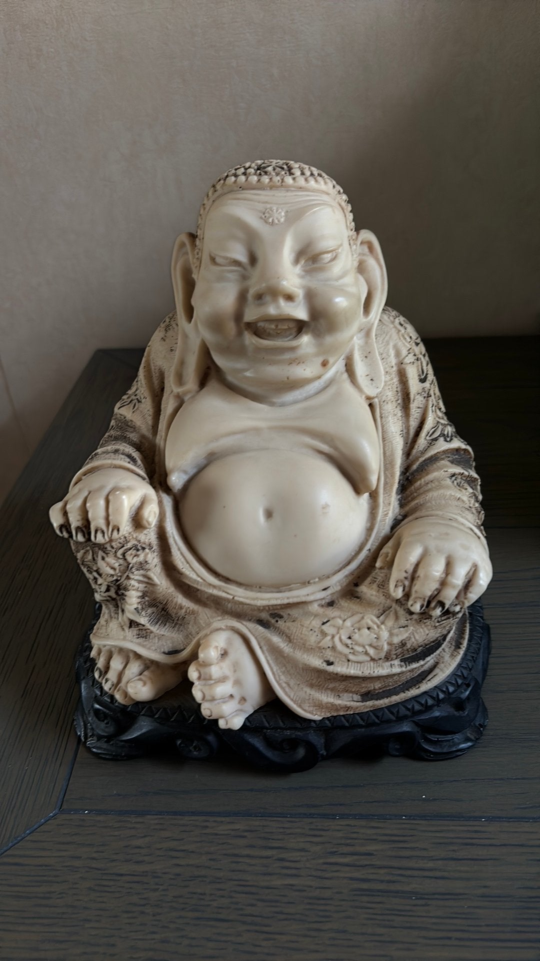 Lachende Boeddha, Ophalen, Zo goed als nieuw