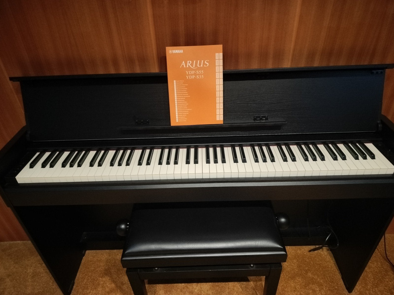 piano Yamaha arius ydp s 55 zwart nog in aankoopgarantie, Musique & Instruments, Enlèvement, Noir, Piano, Digital