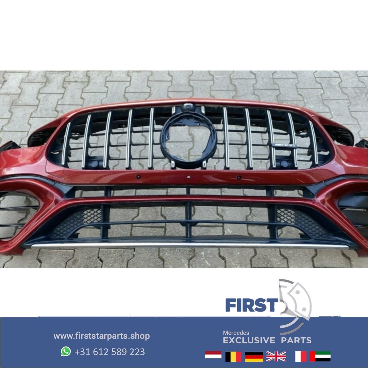 W118 C118 X118 CLA 45 AMG VOORBUMPER ROOD COMPLEET Mercedes, Utilisé, -, Avant, -