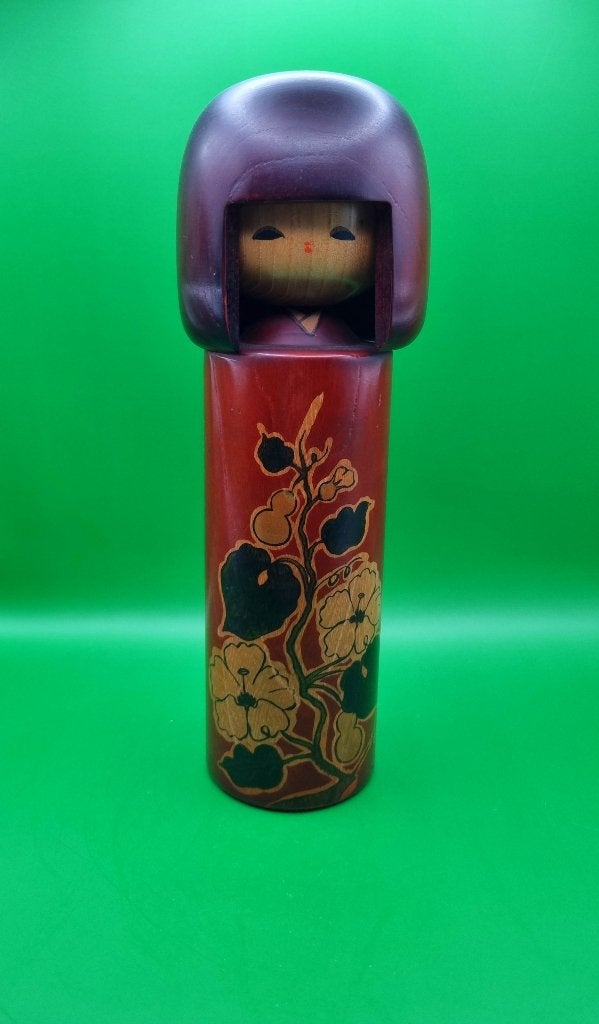 Magnifique Kokeshi « Hyoutan » de Seifu Gono des années 1980, Enlèvement ou Envoi, Japon, Bois, Peint