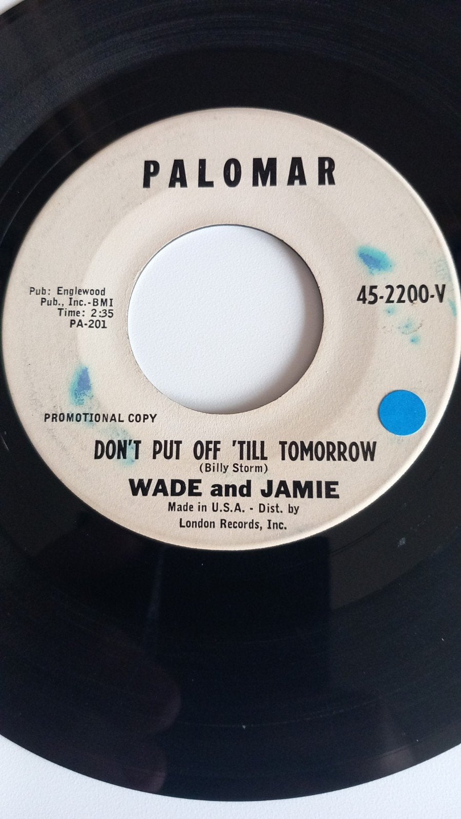 WADE and JAMIE. POPCORN 60S USA 45T