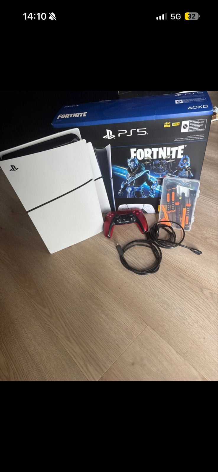 PS5 Slim Digital + 1 controller — Zeer goede staat 500€, Ophalen of Verzenden, Gebruikt